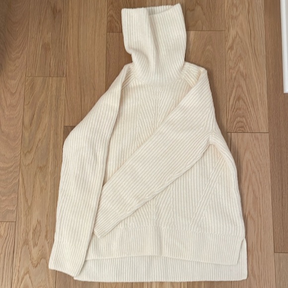 MADEWELL Mercer Ivory Knit Turtleneck Sweater - Picture 2 of 5